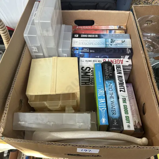 parts containers and books