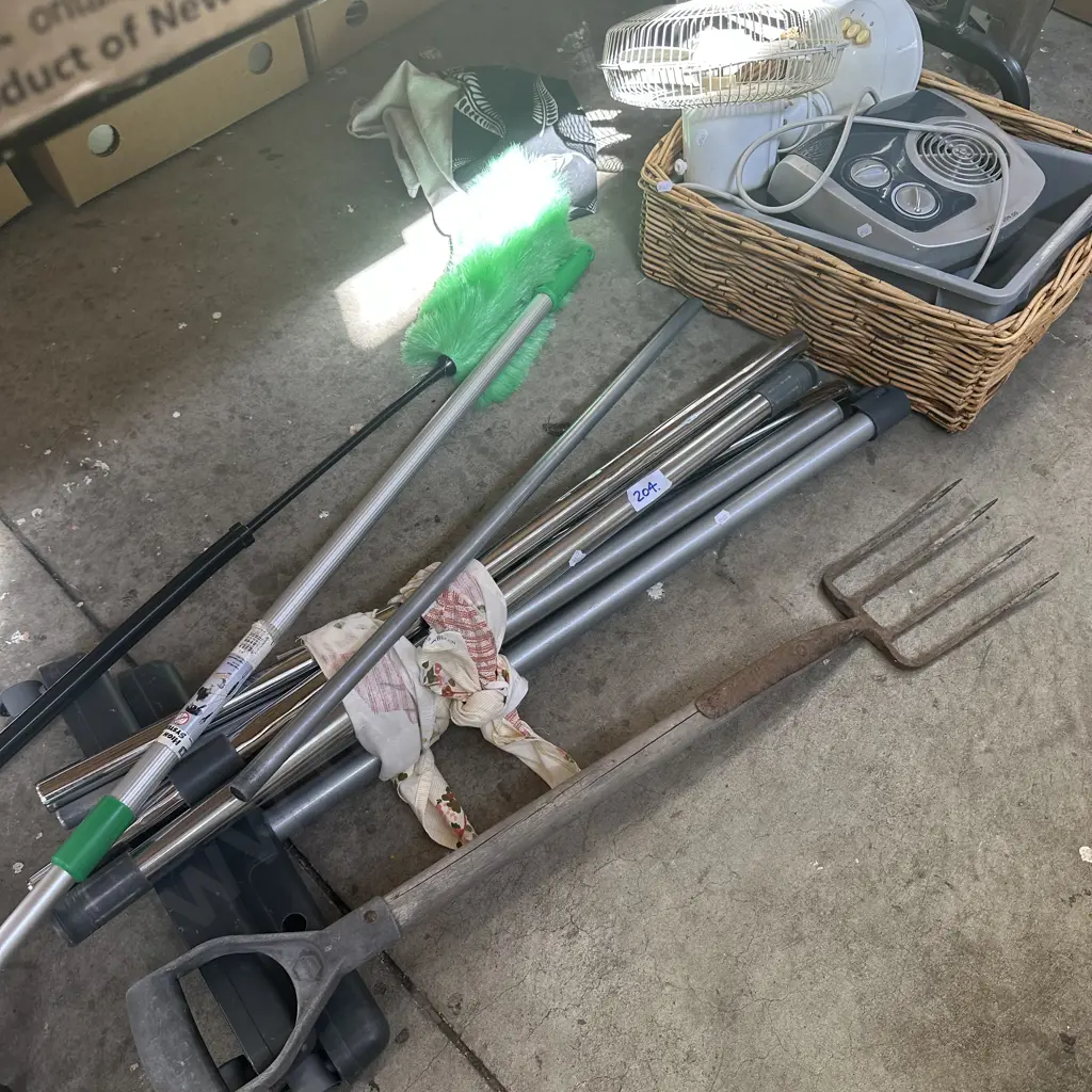 mobile clothes racks, garden fork etc Image 1++