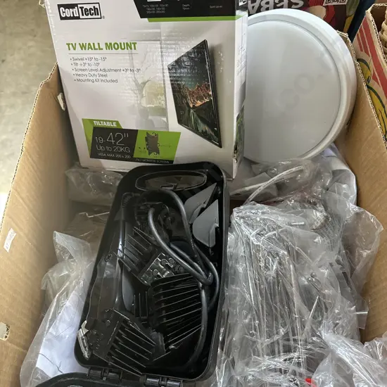 Wahl, TV mount, and hardware