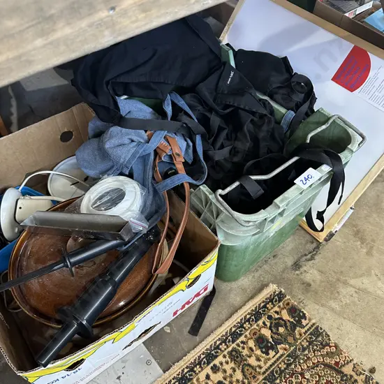 new whiteboard, bin and box lot