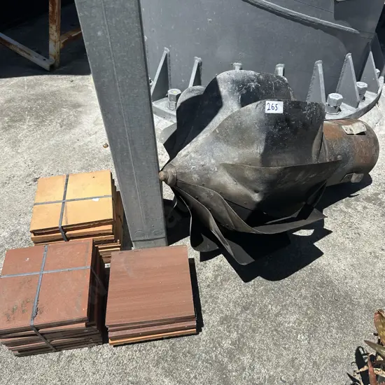 terracotta tiles and chimney top