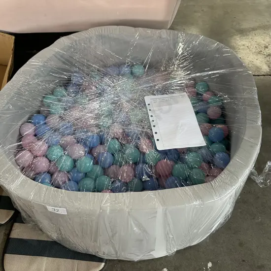 Puppy/toddler foam play pen with plastic balls