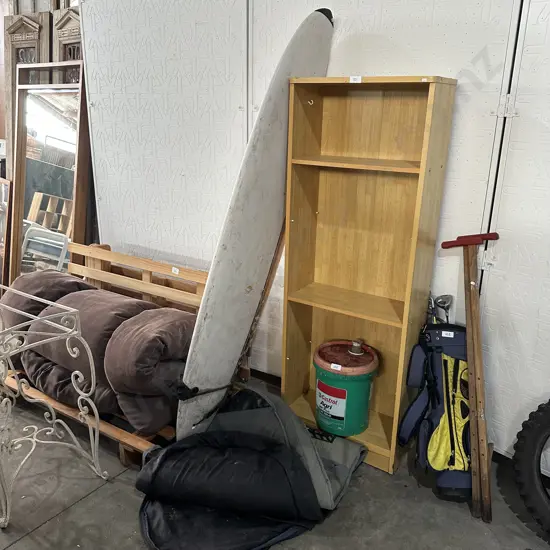 mini mal surfboard and cover