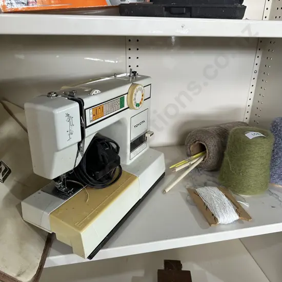 sewing machine and wool