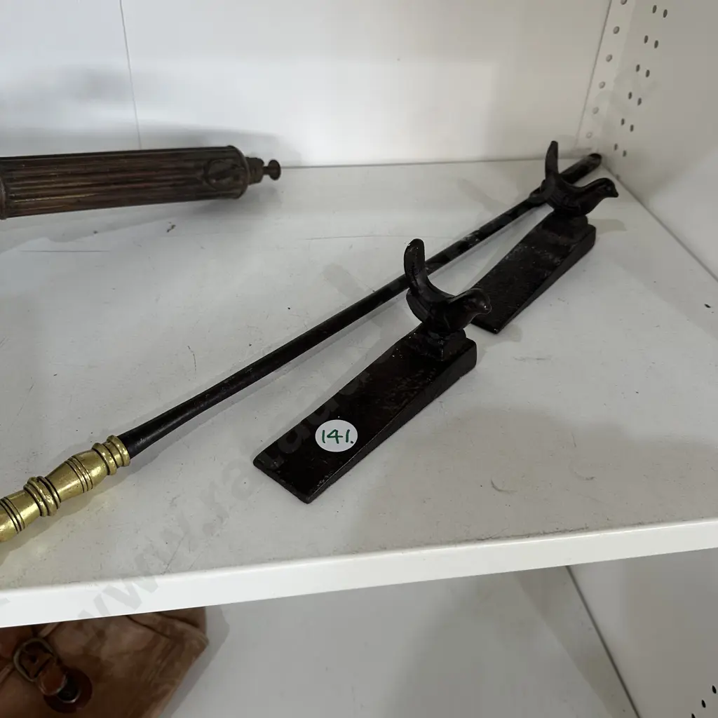 fire poker and cast door stops Image 1++