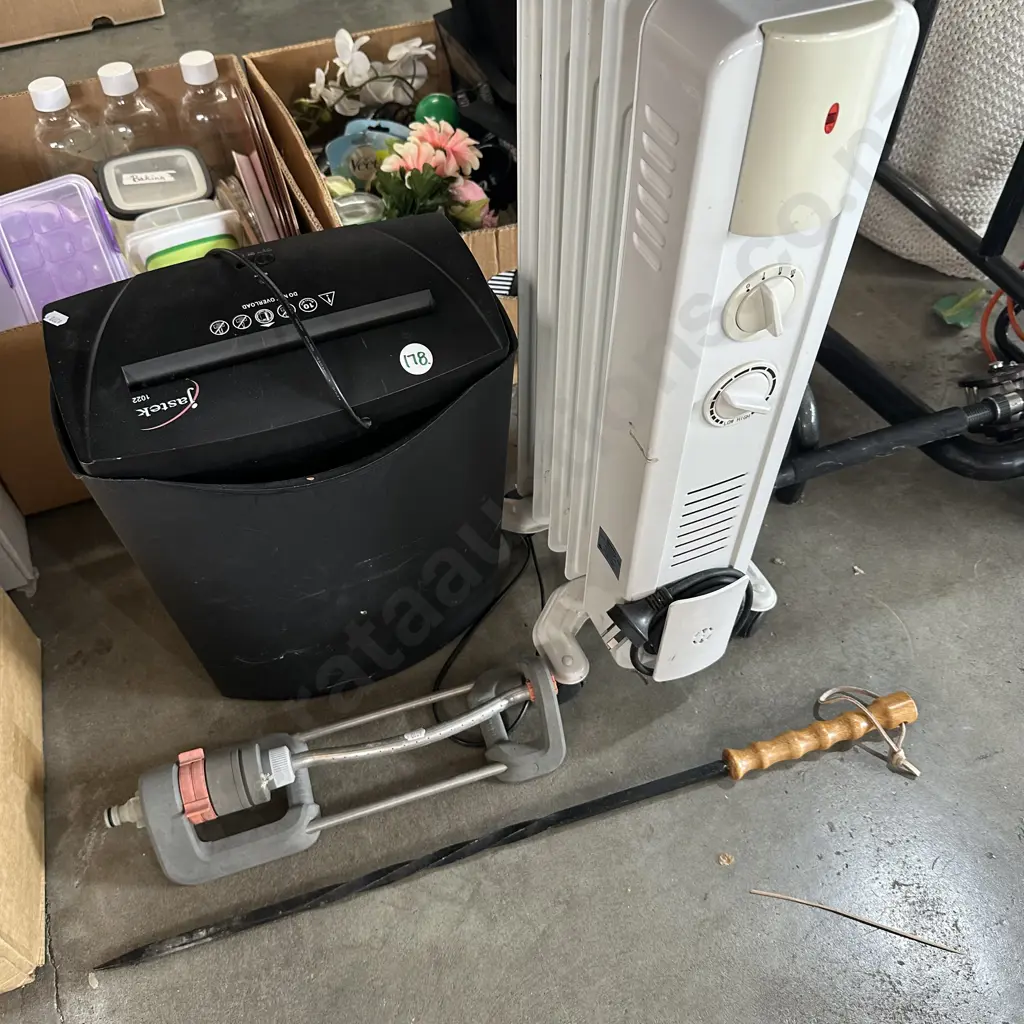 shredder, heater, sprinkler and poker Image 1++