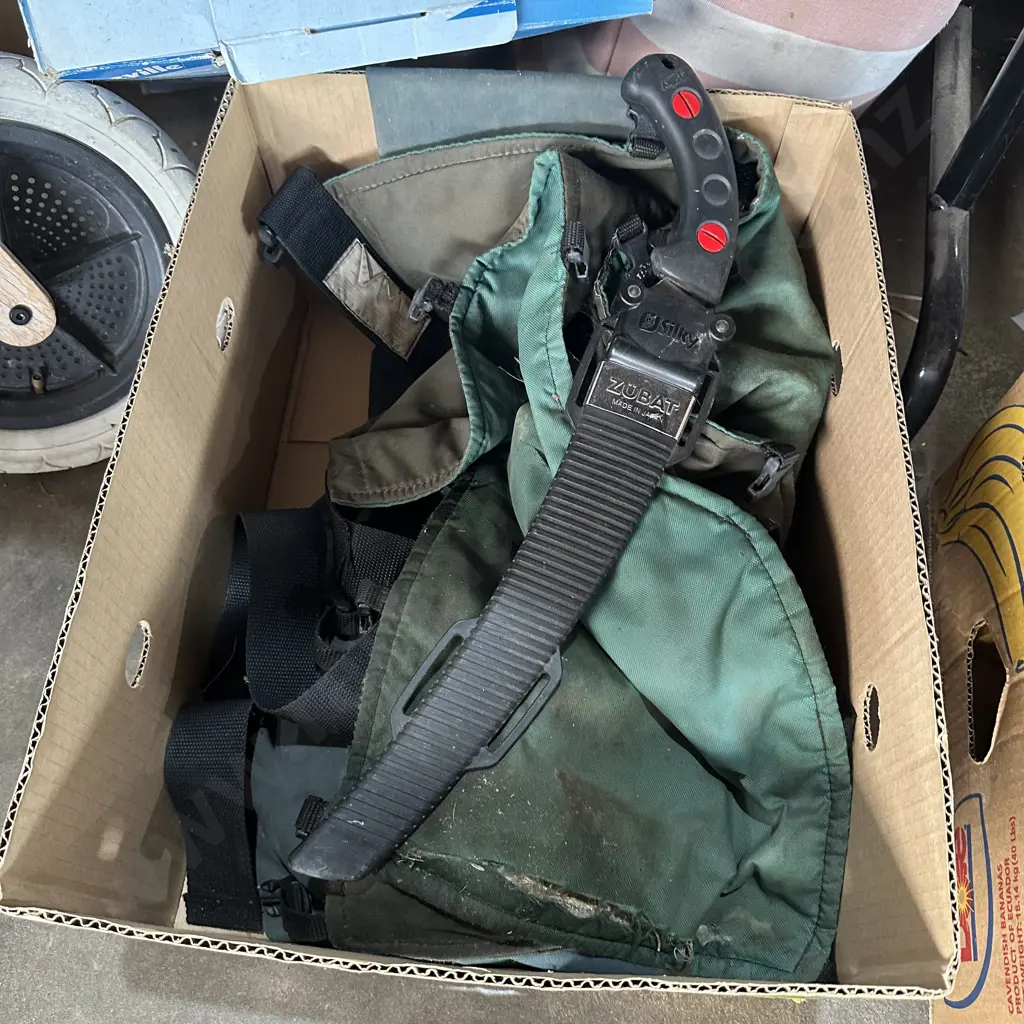 pruning saw and chaps Image 1++