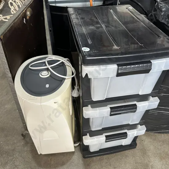 dehumidifier and drawers