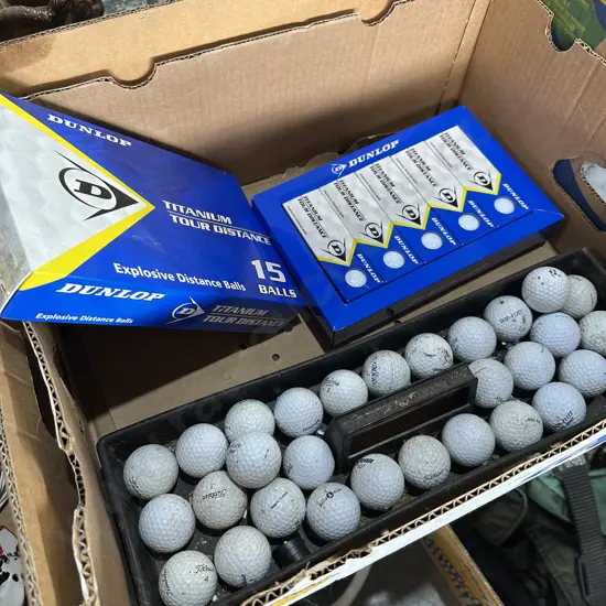 box new golf balls plus older ones