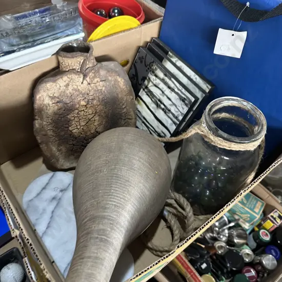 pottery, pictures etc