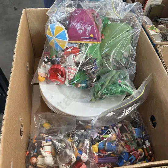 toys and large bowl plates