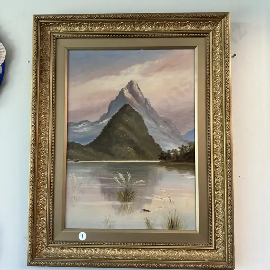 Early  colonial painting & frame