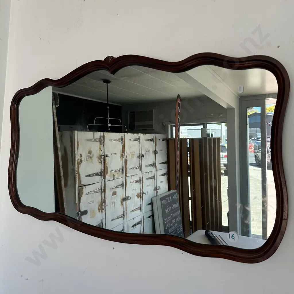 Mahogany framed mirror Image 1++