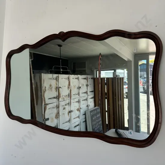 Mahogany framed mirror