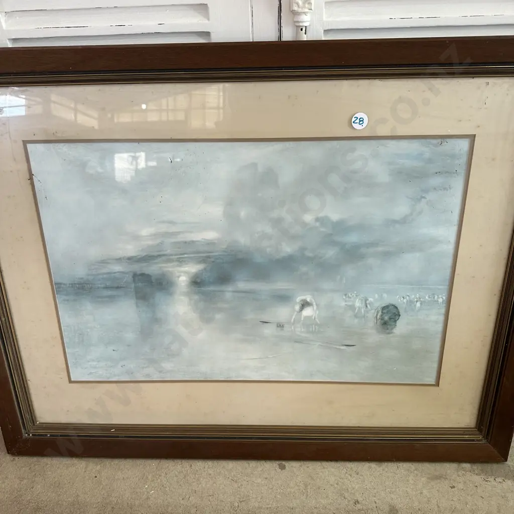 large framed Turner print Image 1++