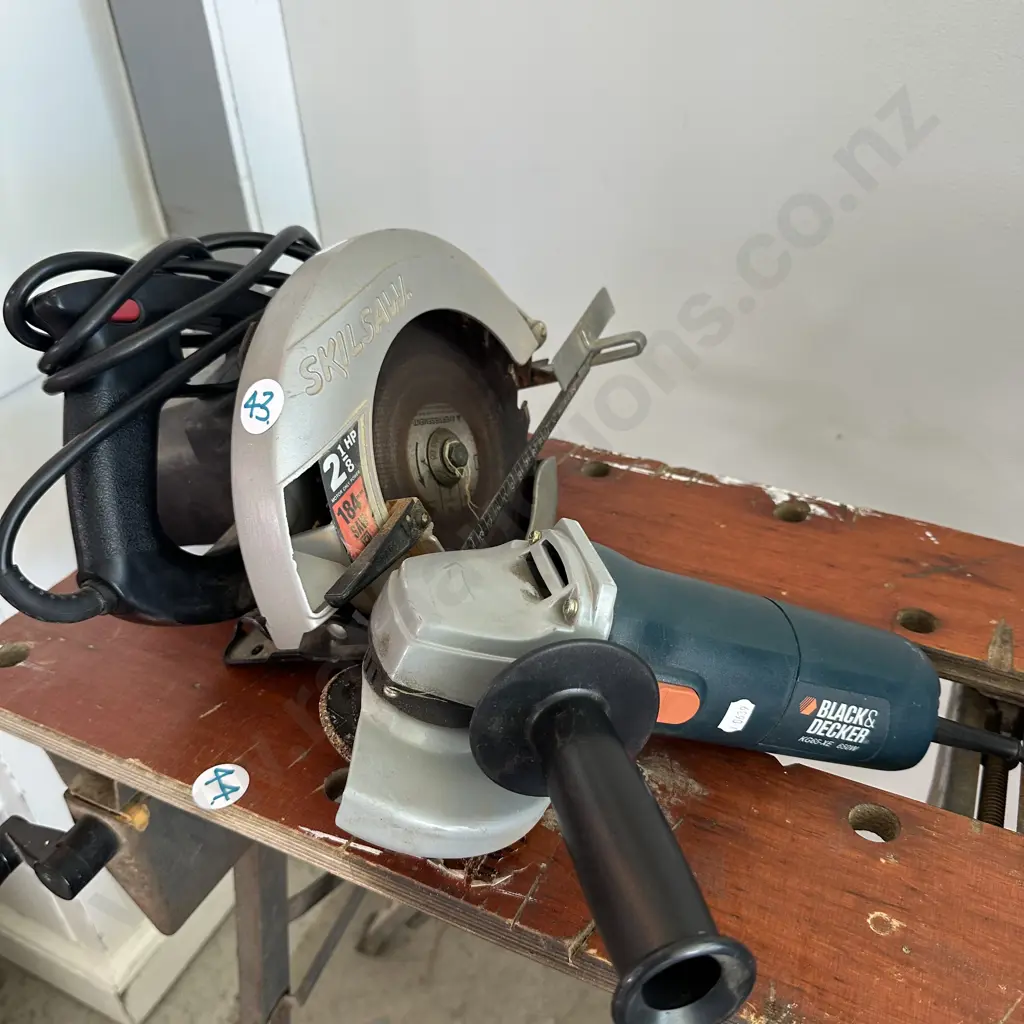 skilsaw and angle grinder Image 1++