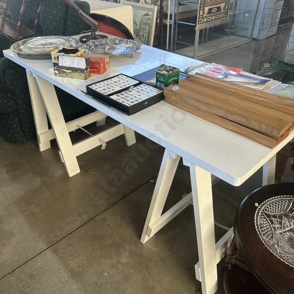 trestle table desk Image 1++