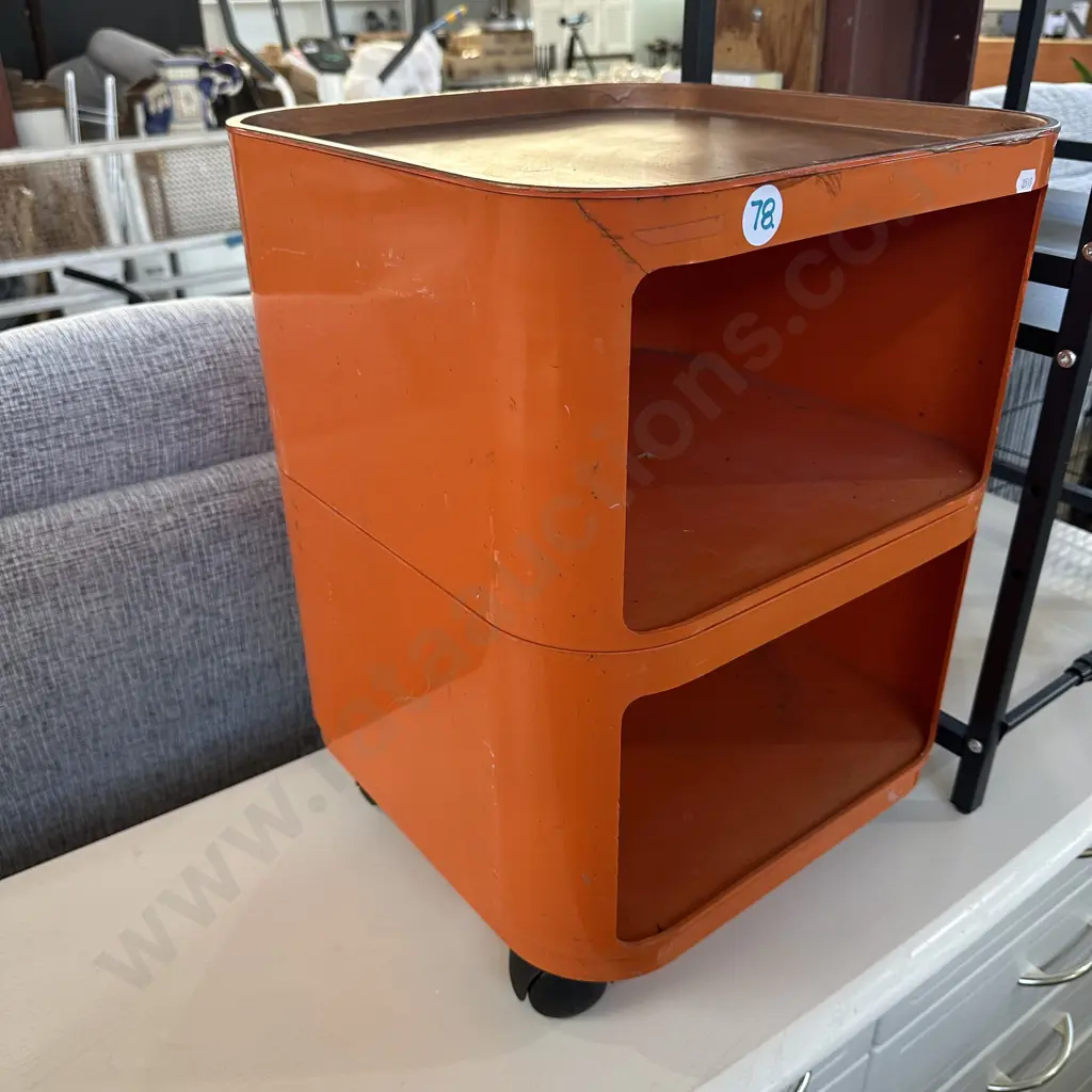 retro bedside - top has been painted Image 1++