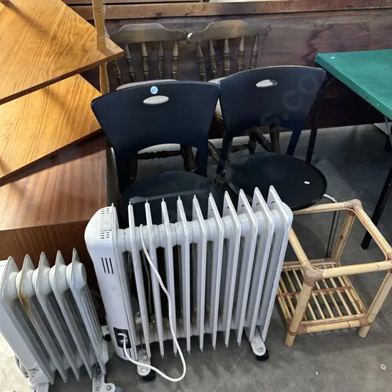 barstools, chairs, heaters and cane side