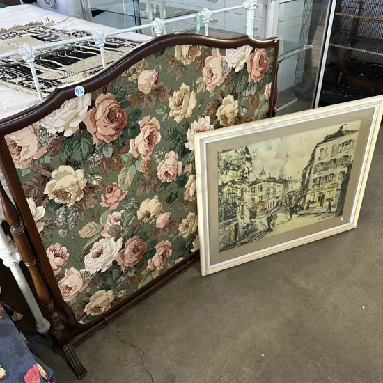 print and large fire screen