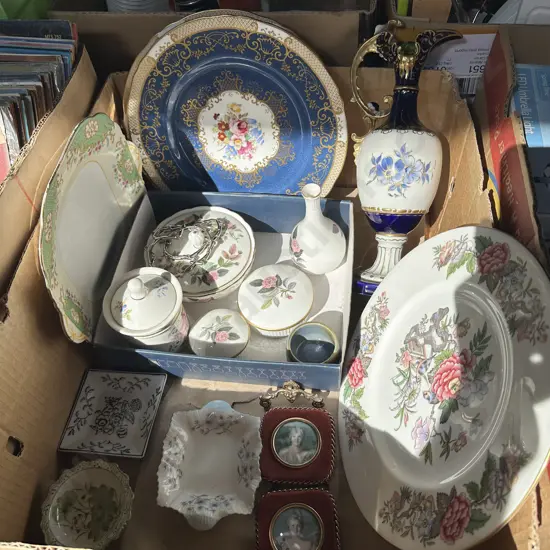 English china plates and wedgwood etc.