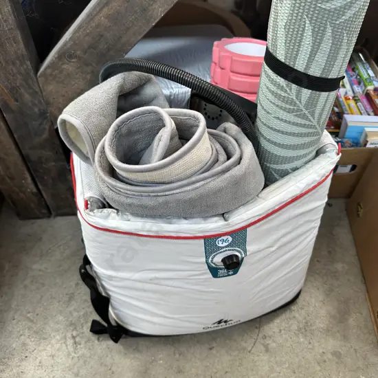 Large cooler bag with yoga mats etc.