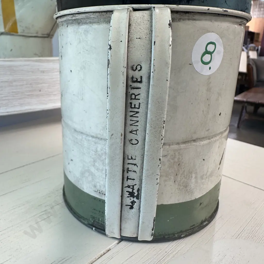 J. Wattie Canneries large  stamped oilier Image 1++