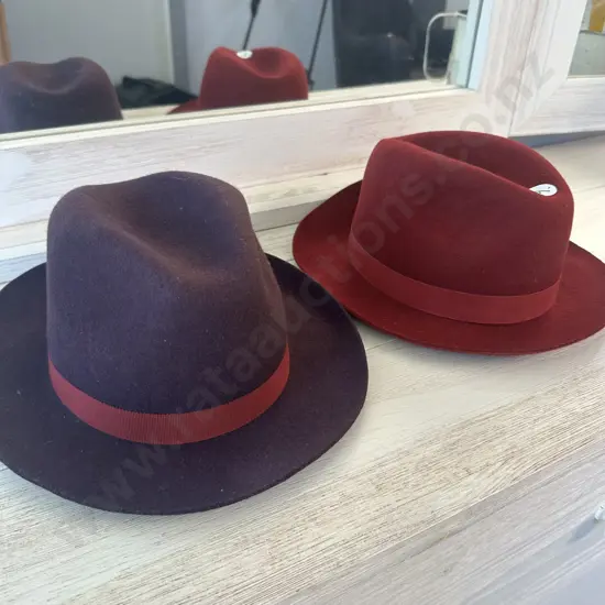 Pr of new felt hats size 56 & 57 rrp $129 each