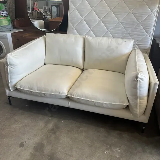 Freedom furniture leather sofa - good condition