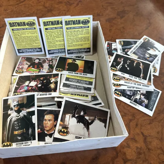 BATMAN trading cards from 1989 approx 125 cards
