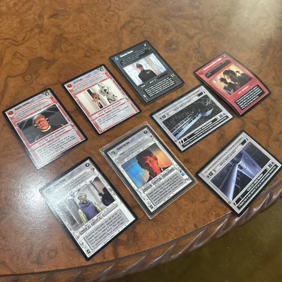 8 StarWars trading cards