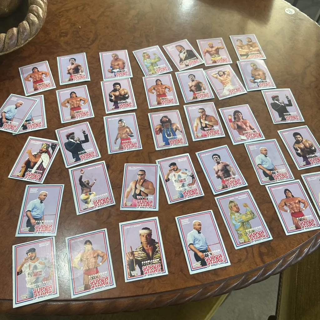 Super Stars of Wrestling bubblegum cards 1989  (36 cards) Image 1++