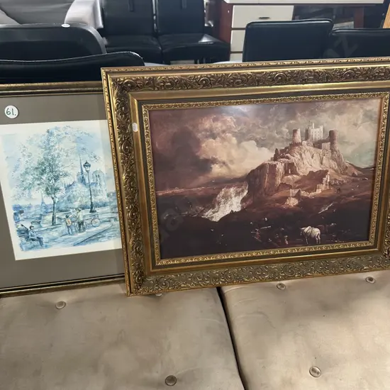 2 pictures inc lovely frame