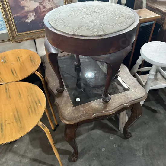restorers side table and stool