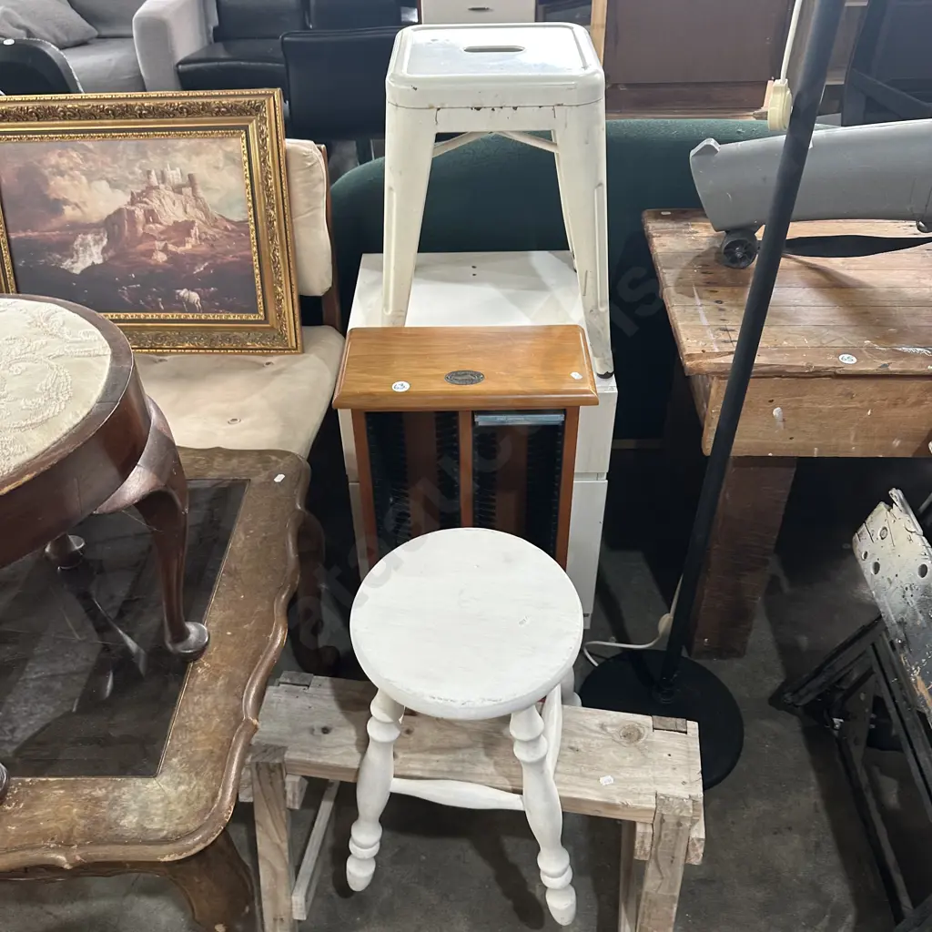 side tables, CD stand and lamp, drawer Image 1++