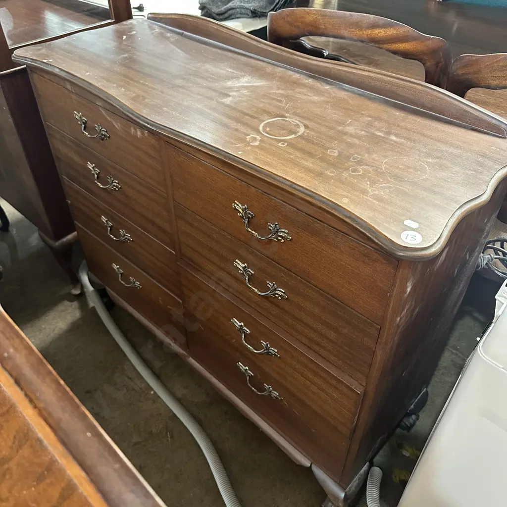 solid chest of 8 drawers Image 1++