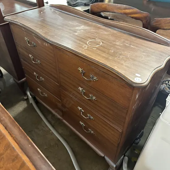 solid chest of 8 drawers
