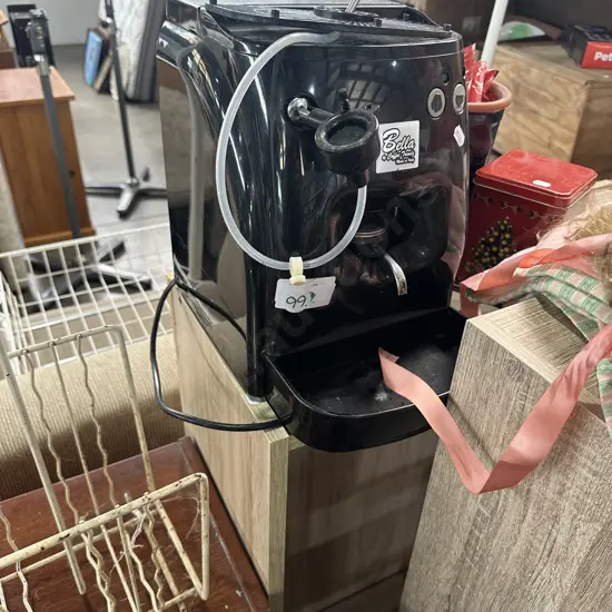 coffee machine and shelf