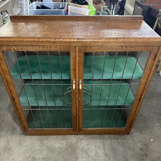 Art Deco "Tigar Oak" cabinet