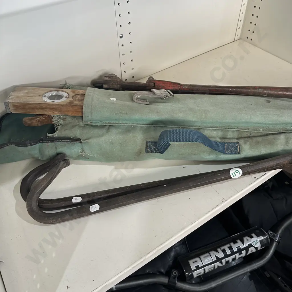 pinch bars, saws and bolt cutters Image 1++