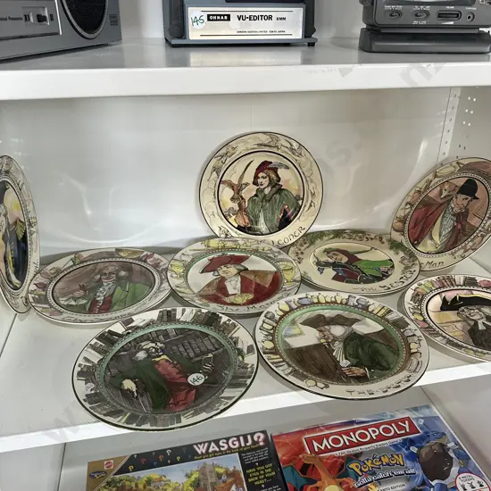 9 Royal Doulton wall plates