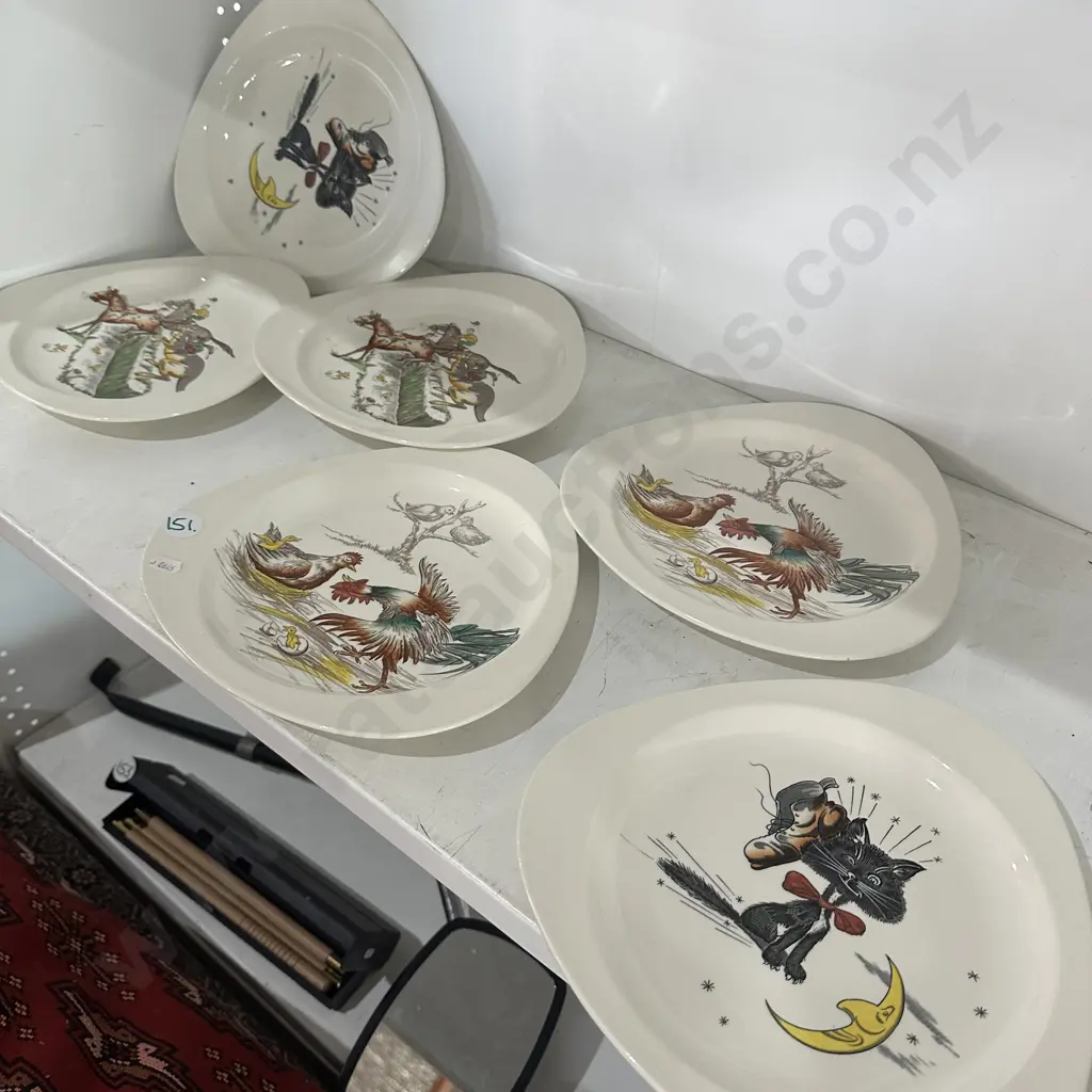 6 Spode Barbecue plates Image 1++