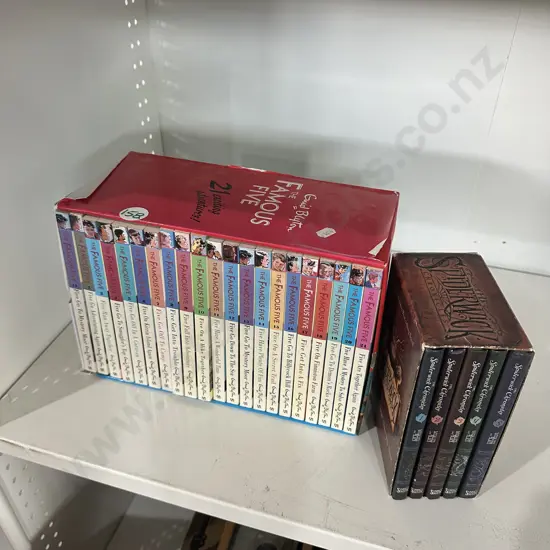 2 boxed sets of books