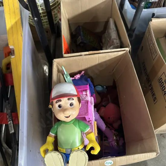 Two boxes of kids toys.