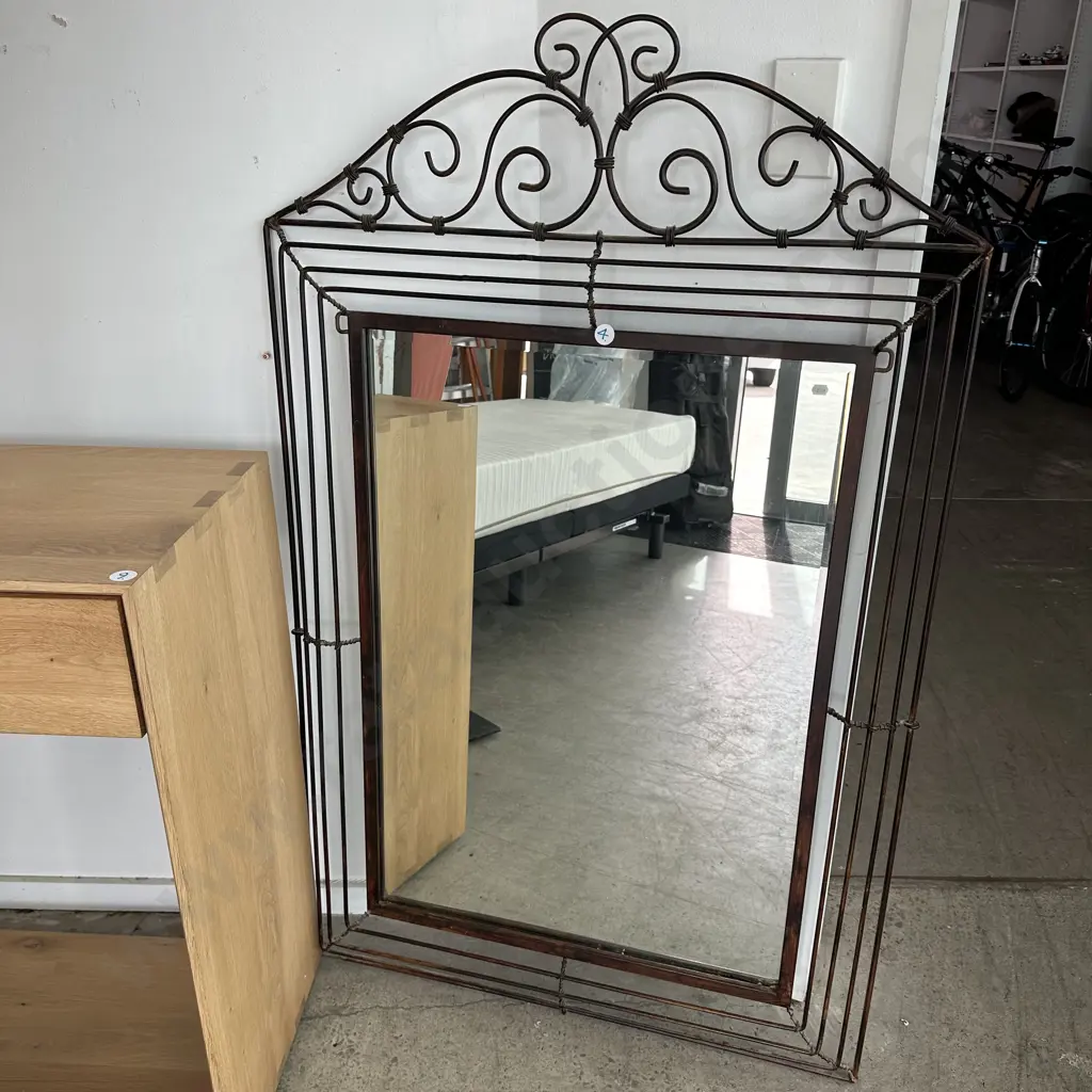 metal frame wall mirror 1350 x 850 Image 1++