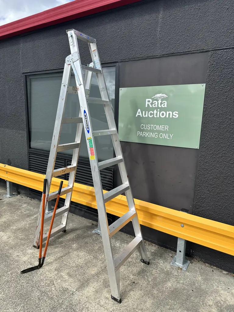 Werner 8 foot ladder - excellent condition, plus edge clippers Image 1++