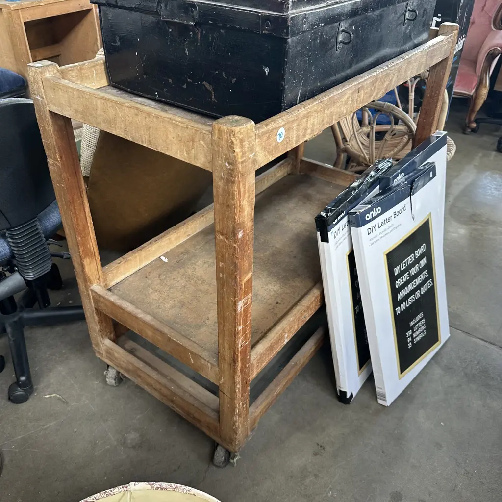 wooden trolley Image 1++