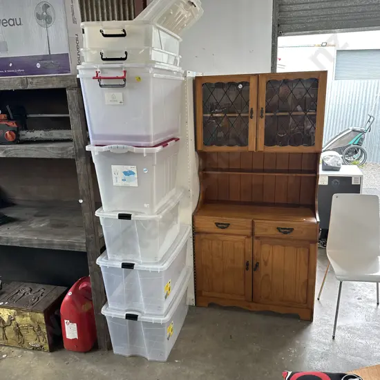 plastic storage bins