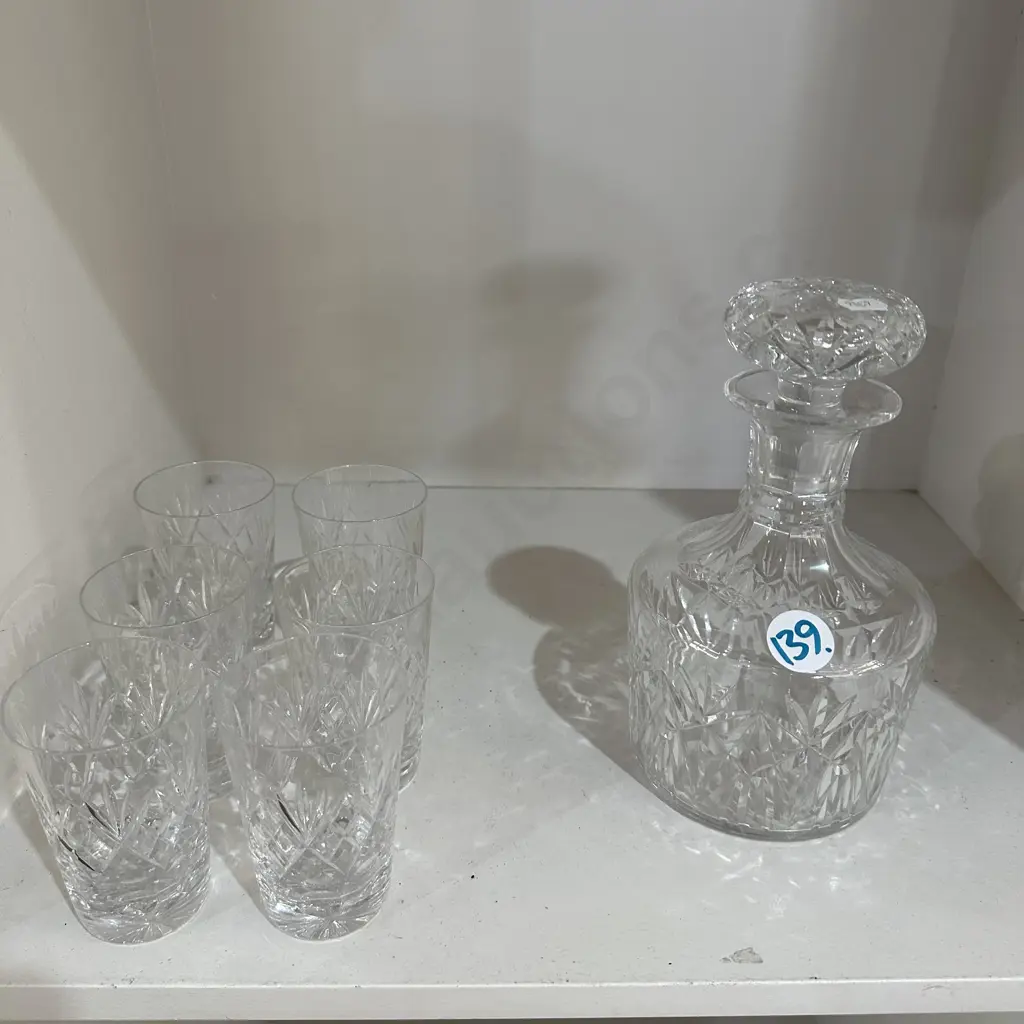 crystal decanter set Image 1++