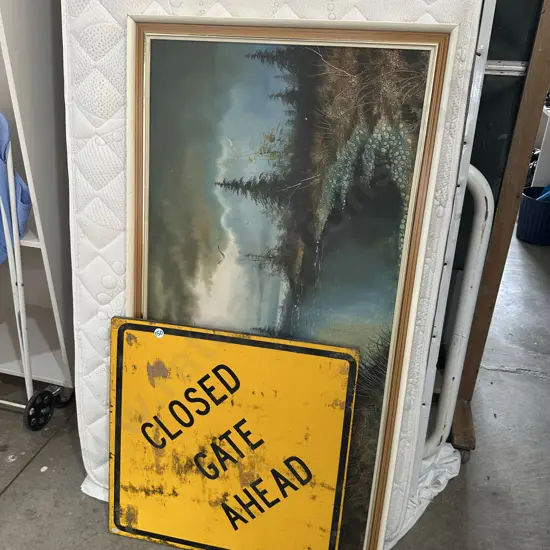 picture and gate sign